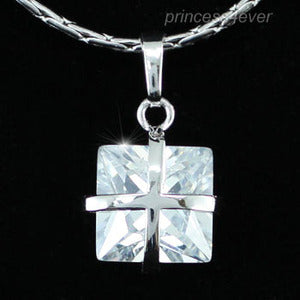 3.5 Carat Princess Cut Created Diamond Pendant & Necklace XN261-0