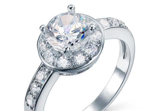 1.25 Carat Sparkling CZ Created Diamond Ring XR125-2