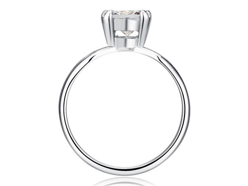 0.75 Carat Princess Cut Created Diamond Ring XR200-2