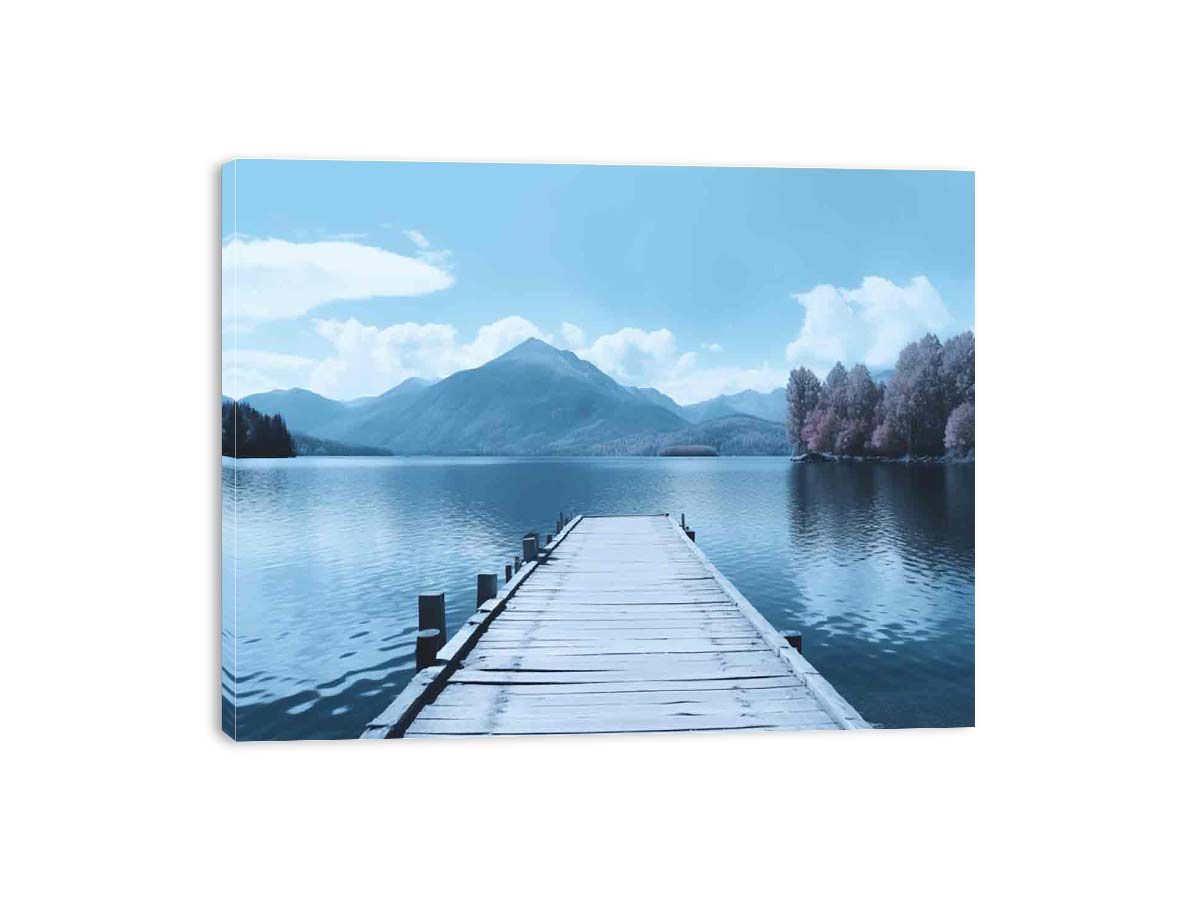 Tranquil Jetty Art Canvas Art Print-3