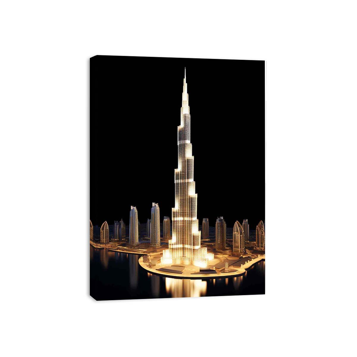 Burj Khalifa, Dubai Canvas Art Print-3