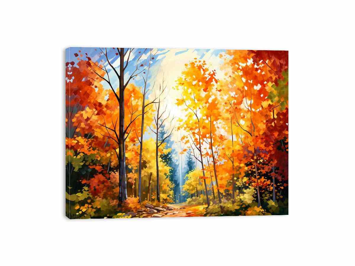 Sunny Maple Tree Canvas Art Print-3