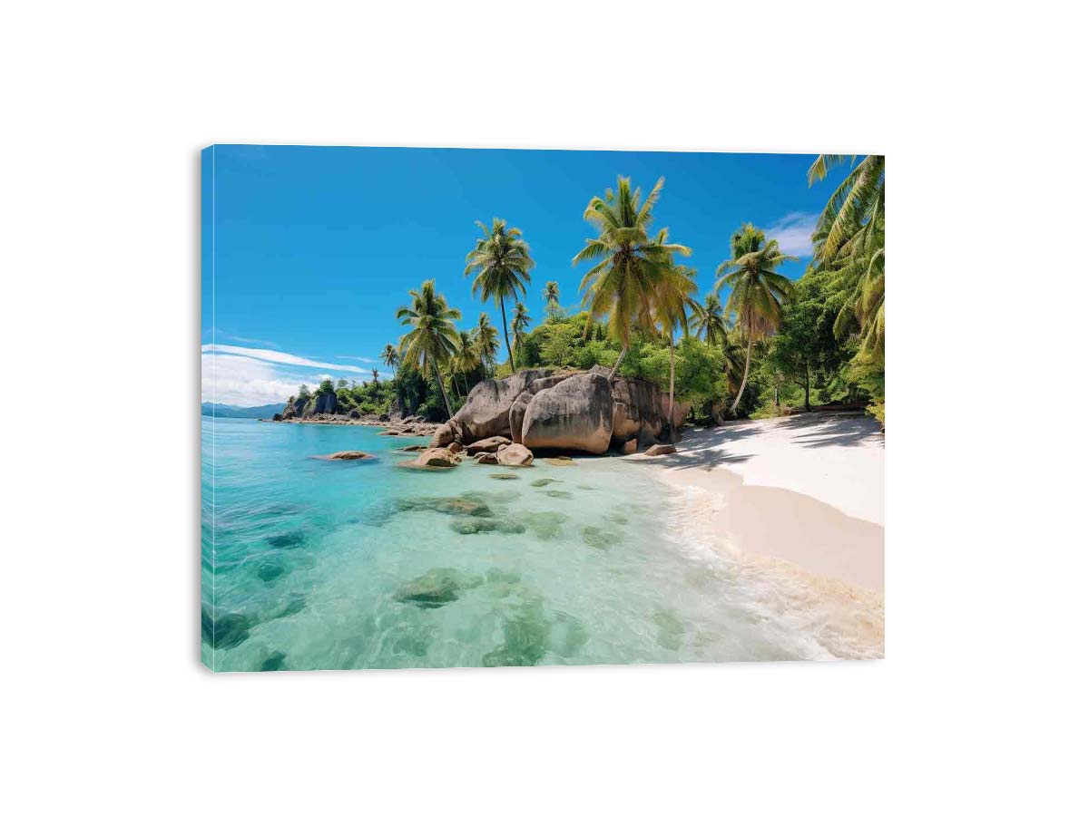 Seychelles Island Canvas Art Print-3