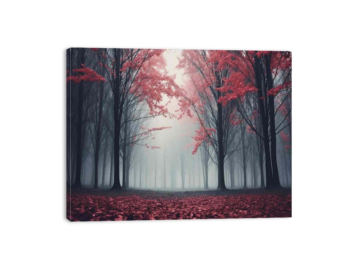 Scarlet Forest Canvas Art Print-3