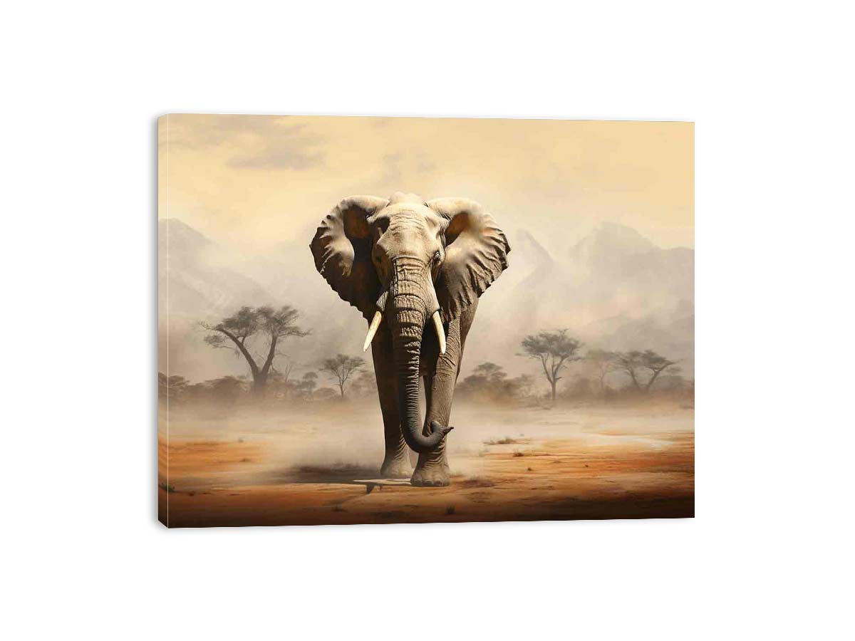 Elephant Art  Canvas Art Print-3