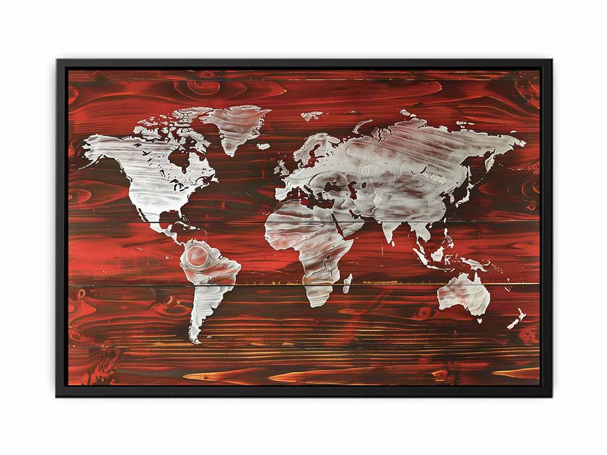 Map World  Canvas Art Print-4