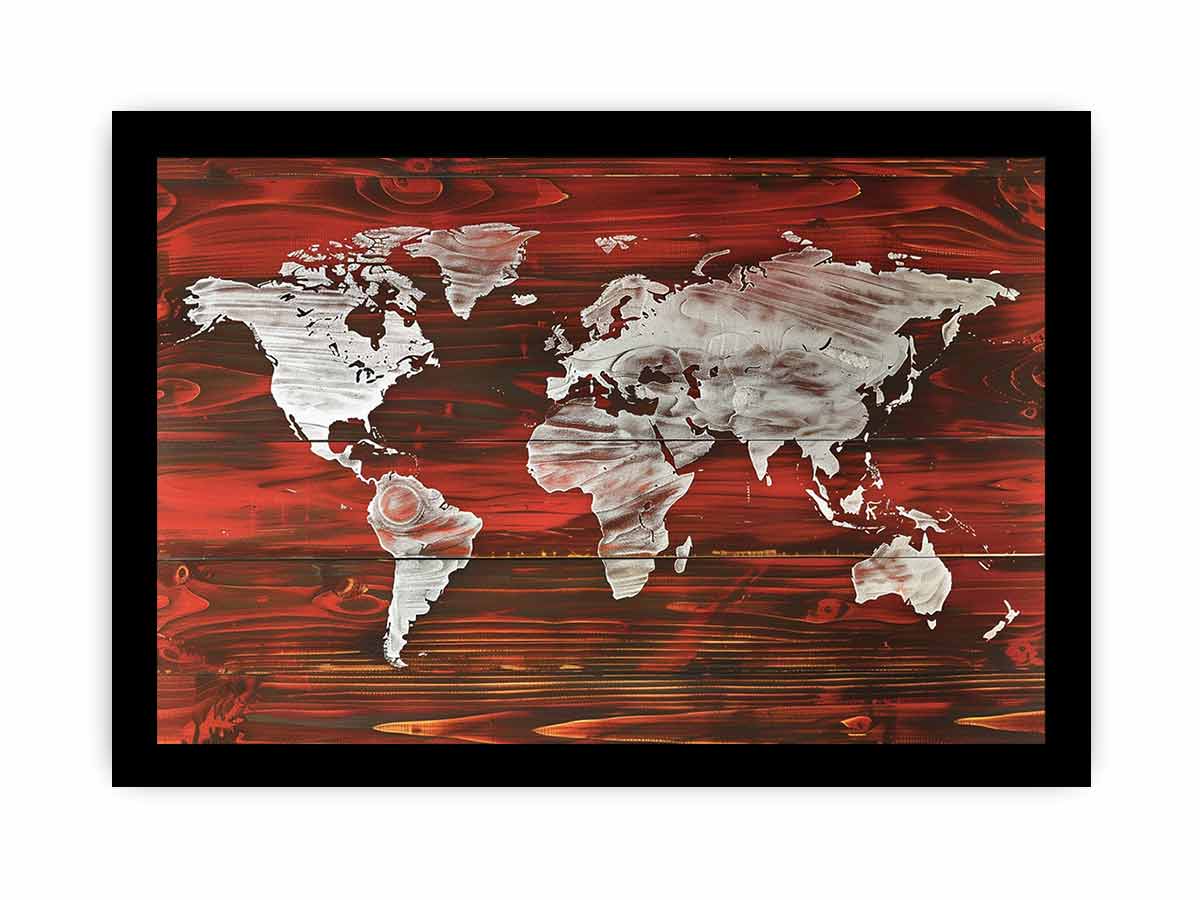 Map World  Canvas Art Print-7