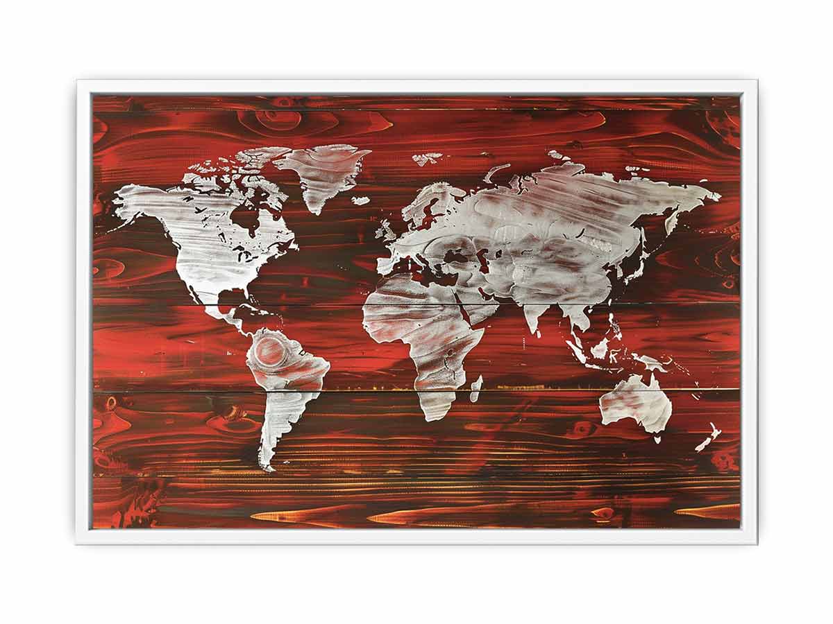 Map World  Canvas Art Print-5