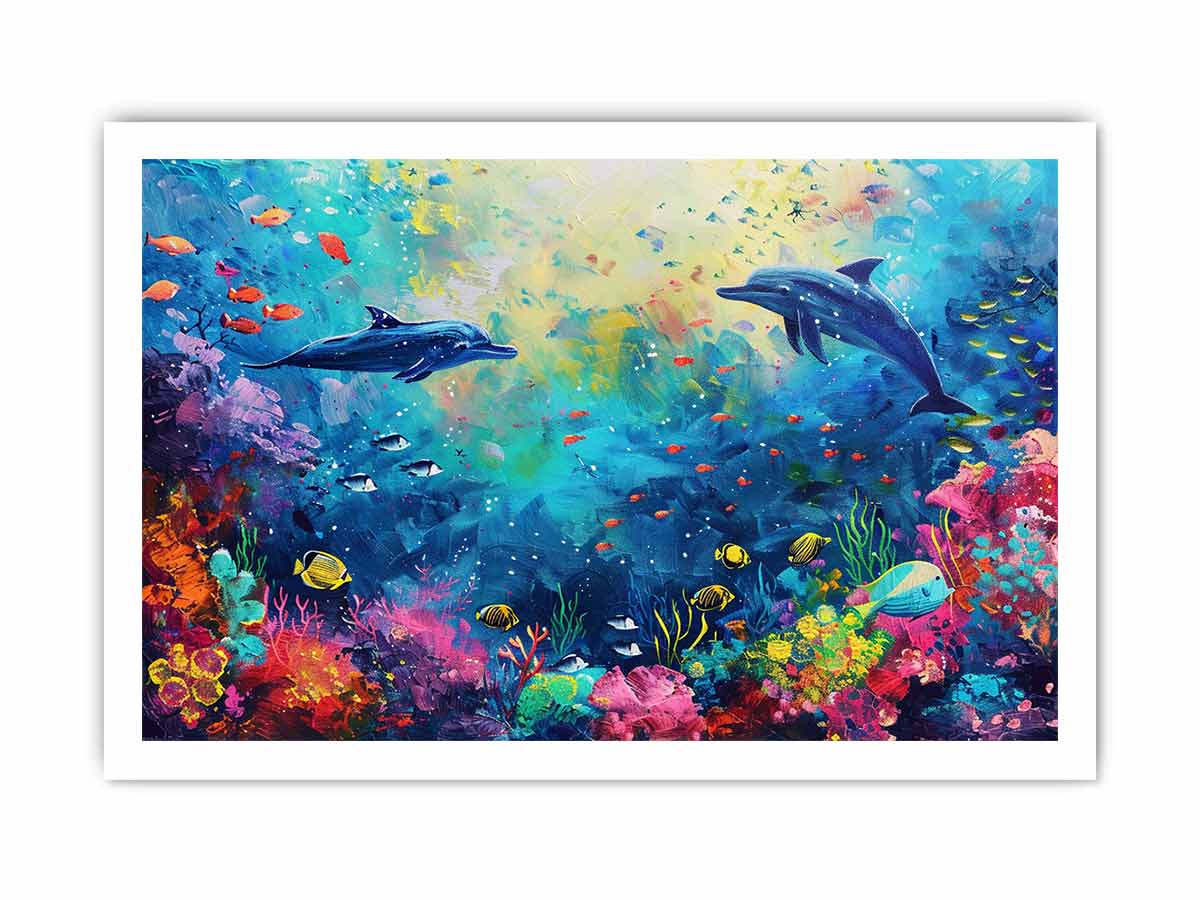 Underwater Love  Canvas Art Print-8