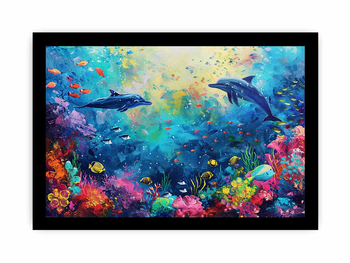 Underwater Love  Canvas Art Print-7