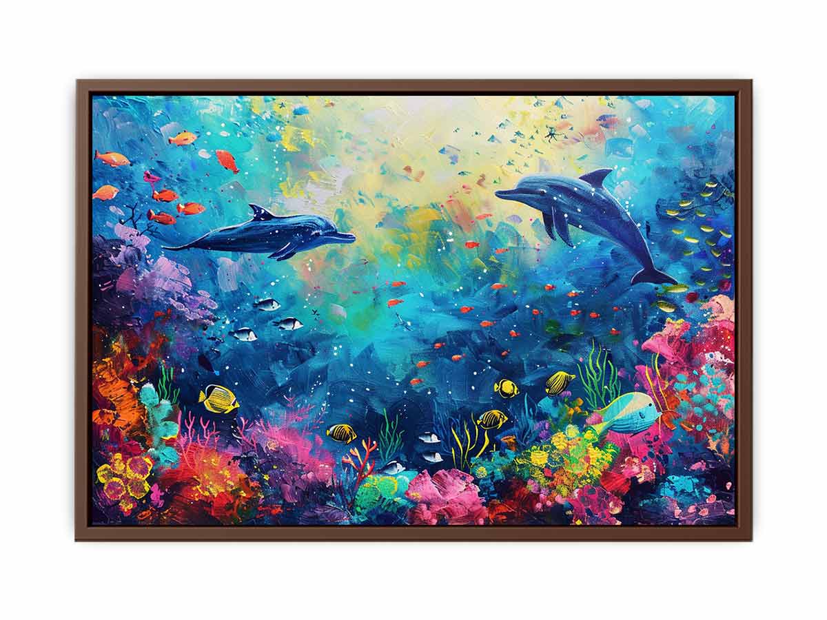 Underwater Love  Canvas Art Print-6