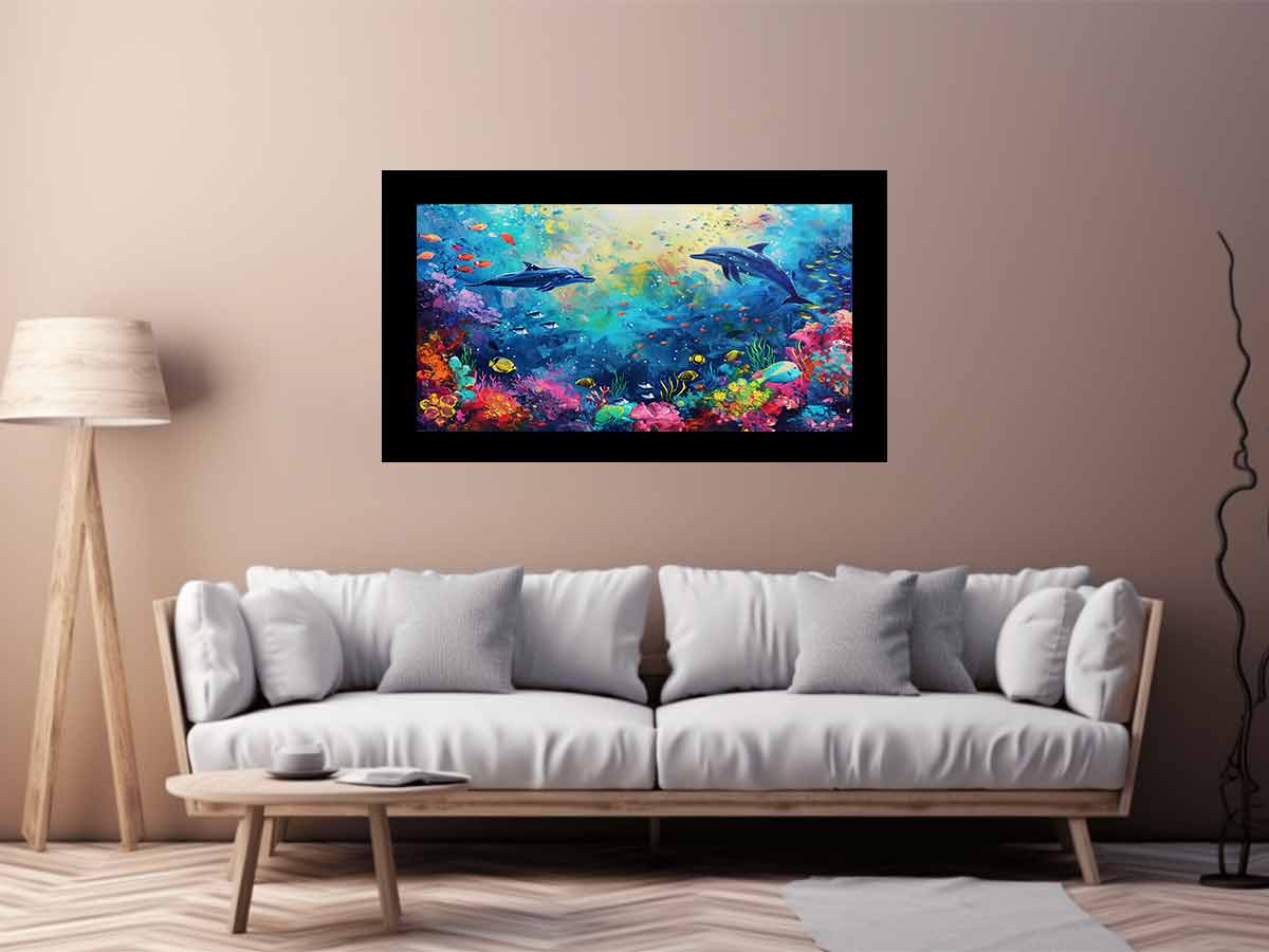 Underwater Love  Canvas Art Print-2