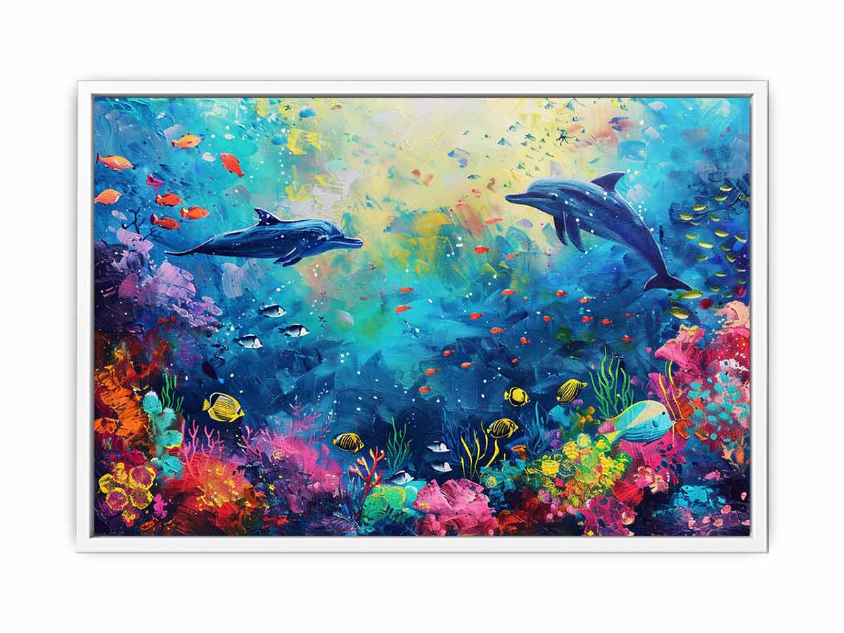 Underwater Love  Canvas Art Print-5