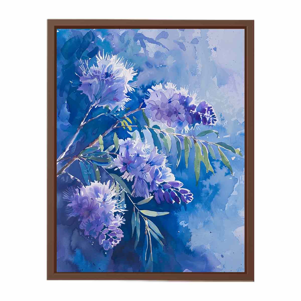 Acacia Flower Canvas Painting Print-6
