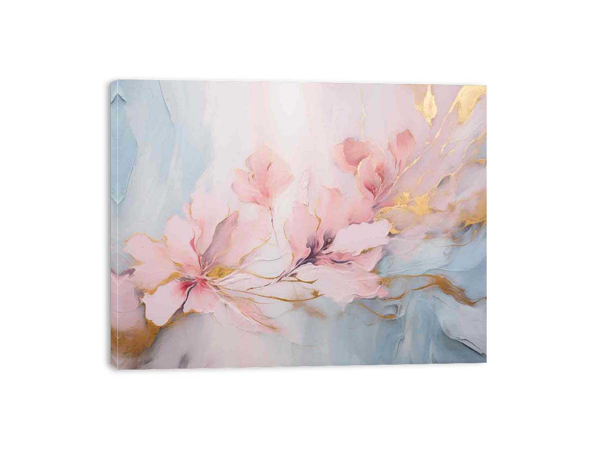 Flower Fine Art marble  Canvas Art Print-3