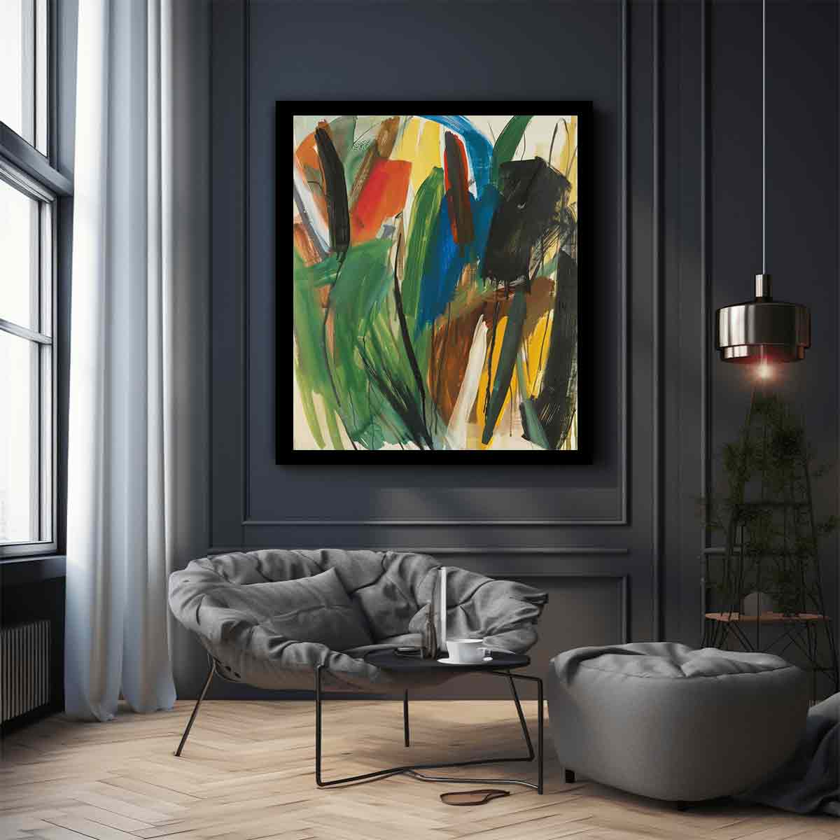 Abstract Painting  Canvas Art Print-2
