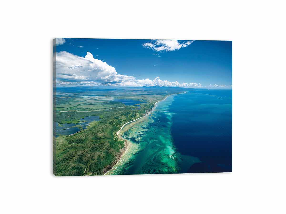 Beach Coast Photography Canvas Art Print-3