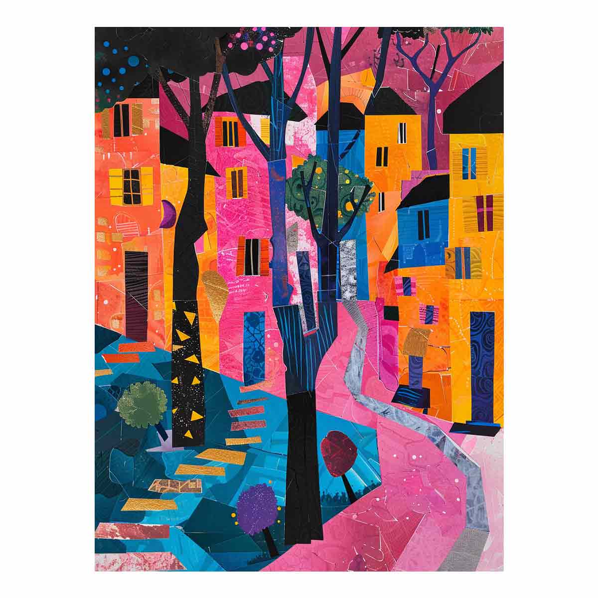 House Tree Canvas Art Print-0