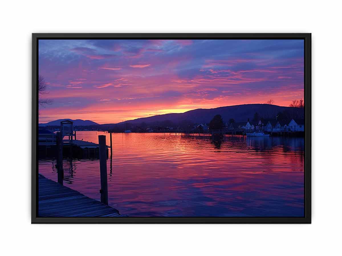 New Zealand Sunset Canvas Art Print-4