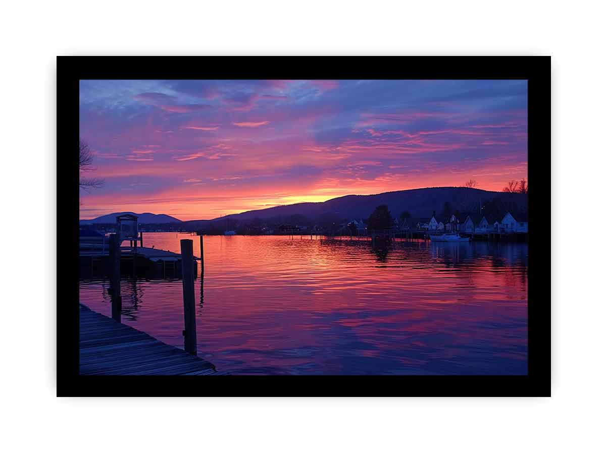 New Zealand Sunset Canvas Art Print-7