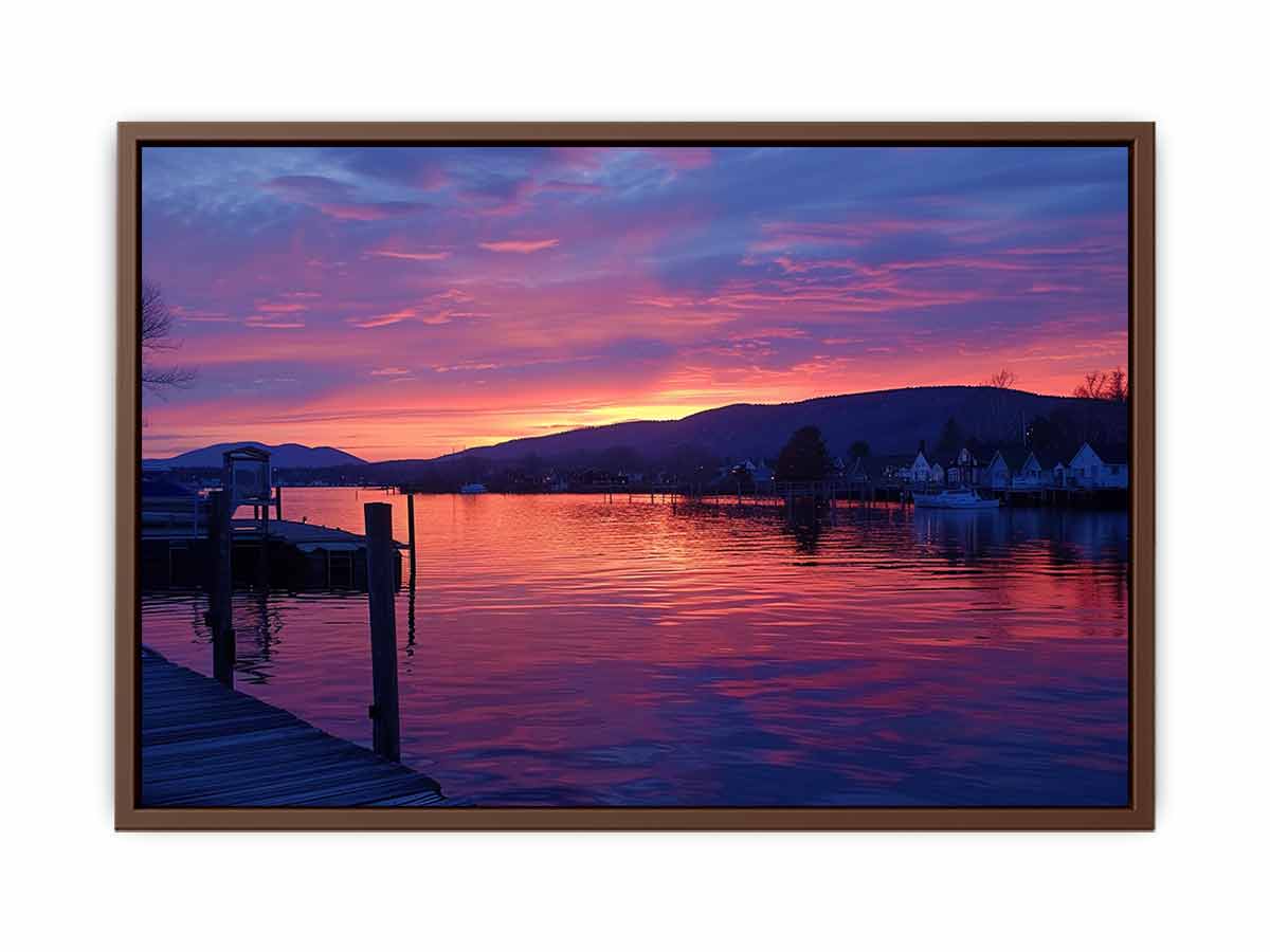 New Zealand Sunset Canvas Art Print-6