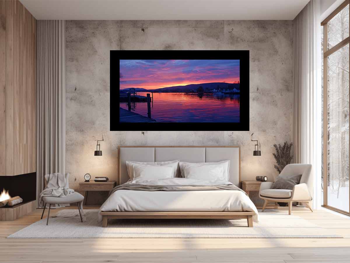 New Zealand Sunset Canvas Art Print-1