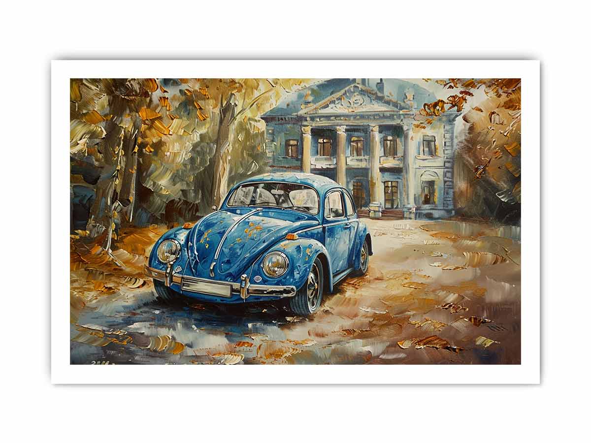 Beetle Canvas Painting Art Print-8