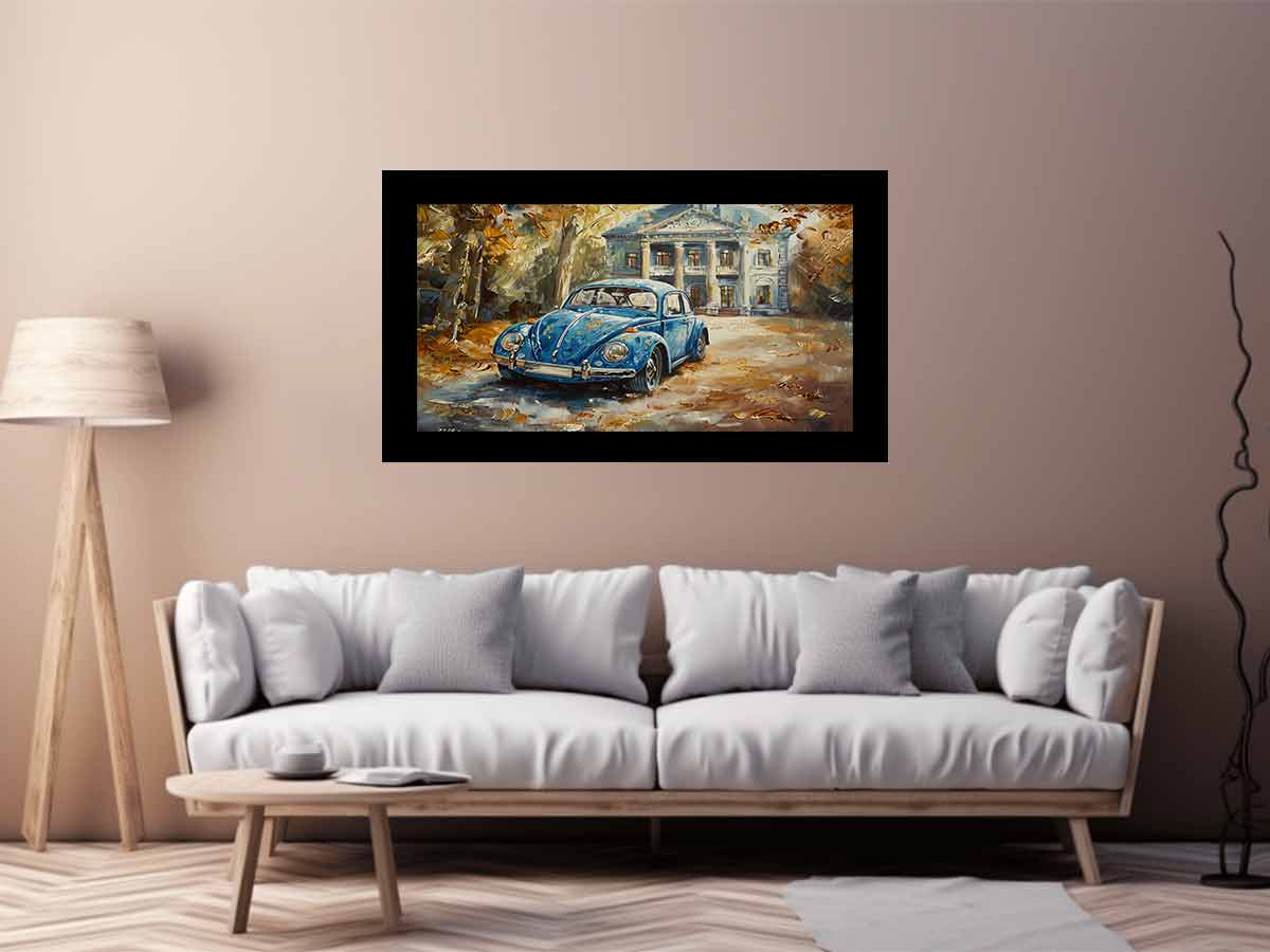 Beetle Canvas Painting Art Print-2