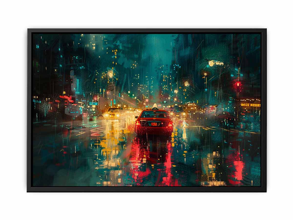 Rain Drive  Canvas Painting Art Print-4
