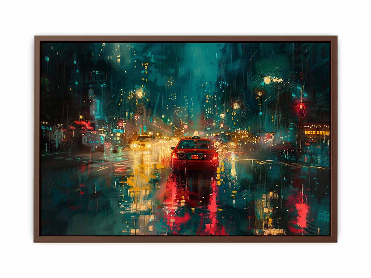Rain Drive  Canvas Painting Art Print-6