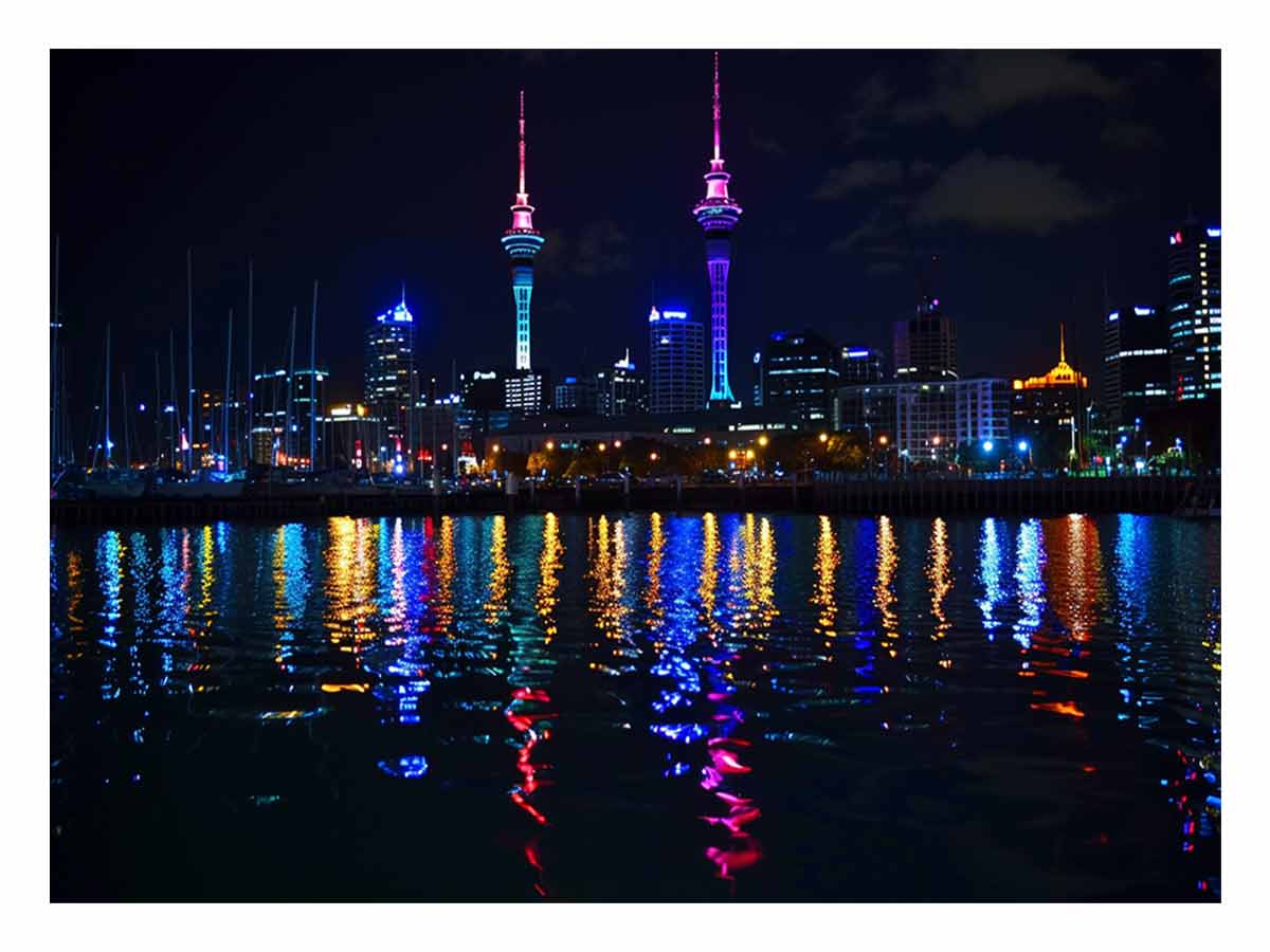 Auckland  Skyline  Canvas Art Print-0