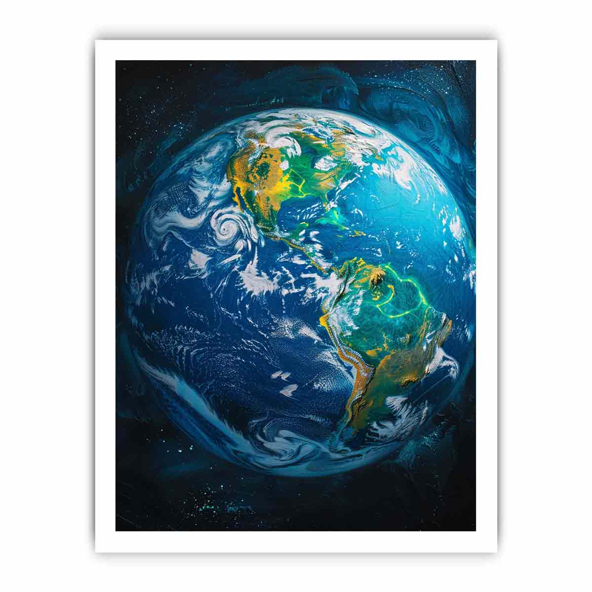 Earth  Canvas Painting Art-8