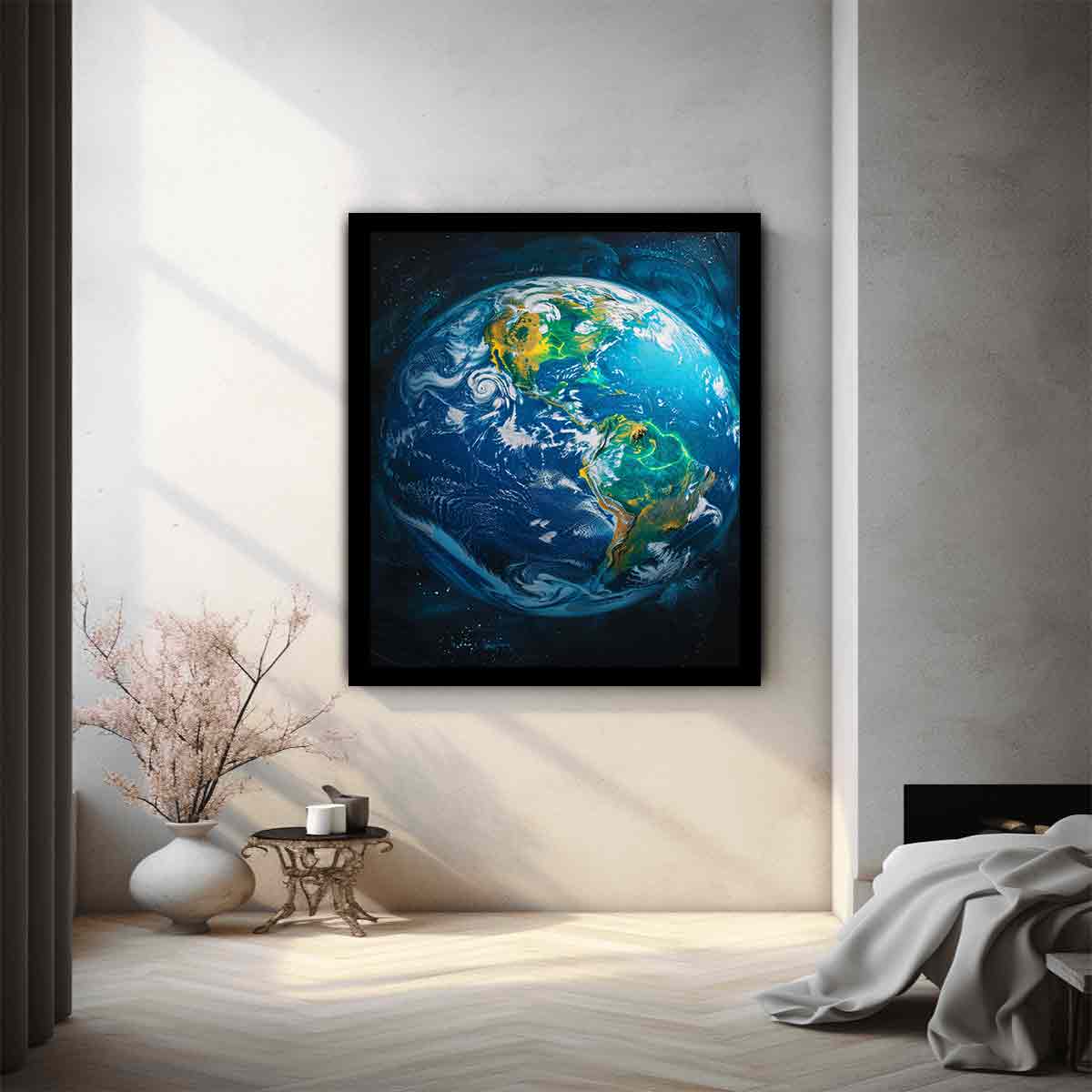 Earth  Canvas Painting Art-1