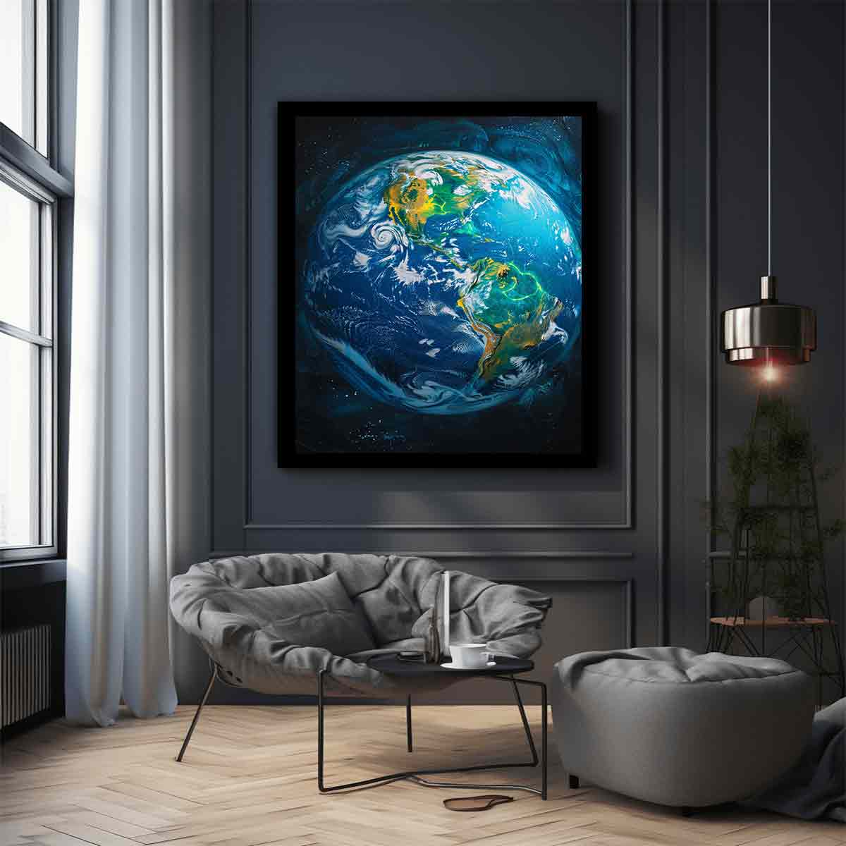 Earth  Canvas Painting Art-2
