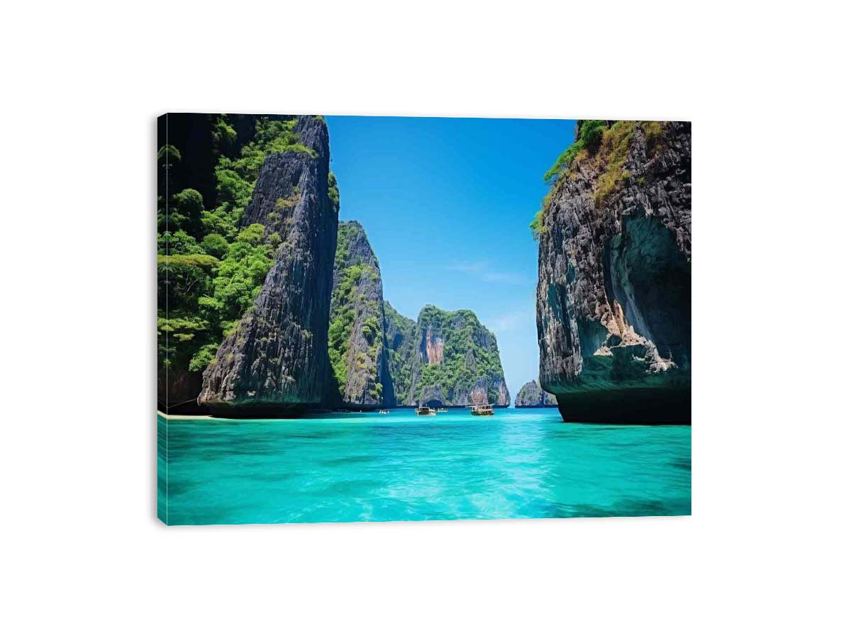 Phi Phi Island Thailand Canvas Art  Print-3