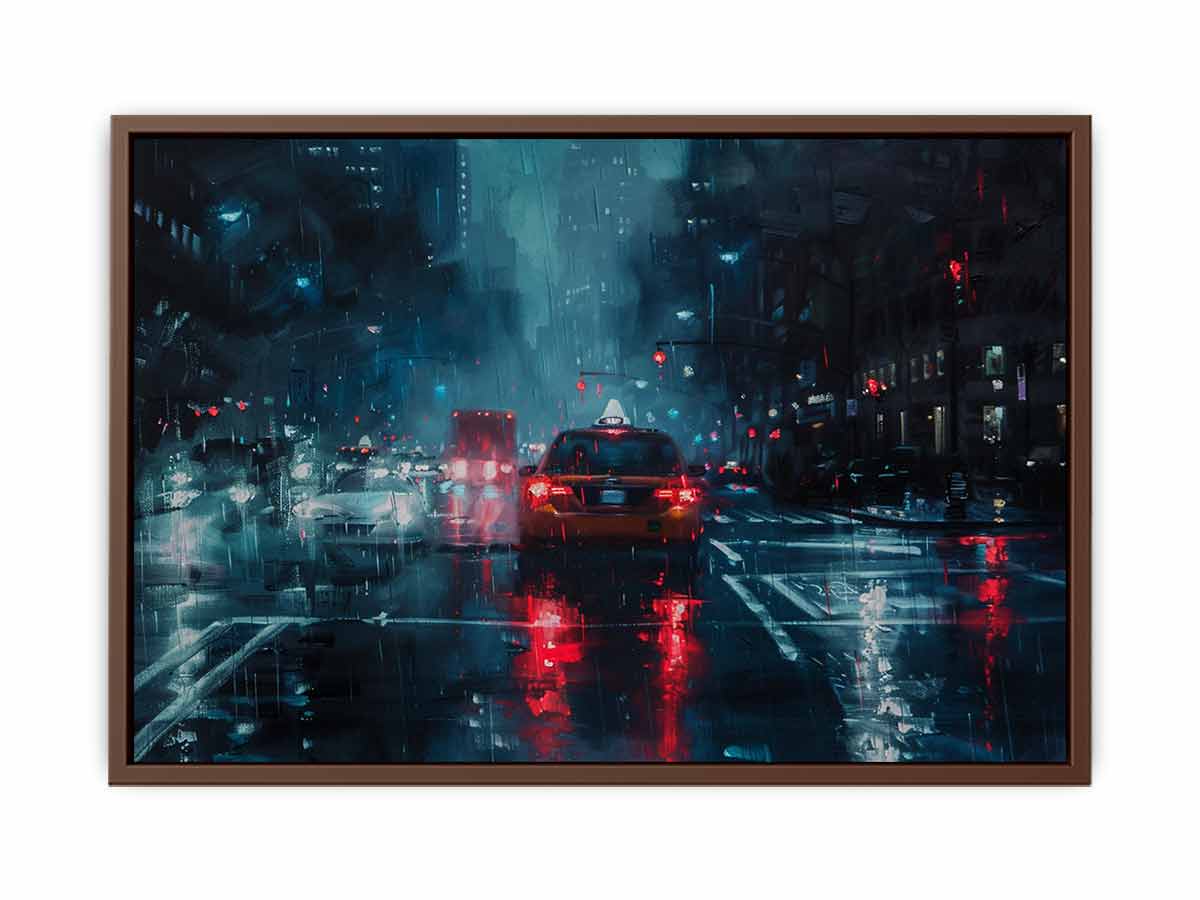 Rain Drive   Canvas Painting Art Print-6