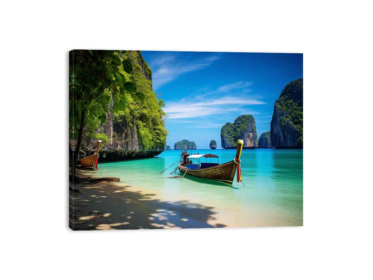 Phi Phi Island Thailand Canvas Art Print Art-3