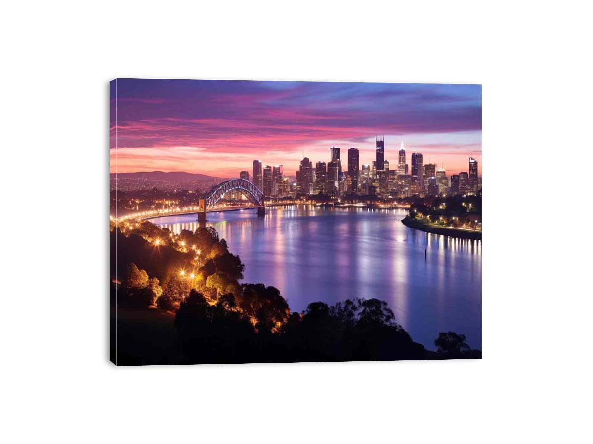 Brisbane River Canvas Art Print-3