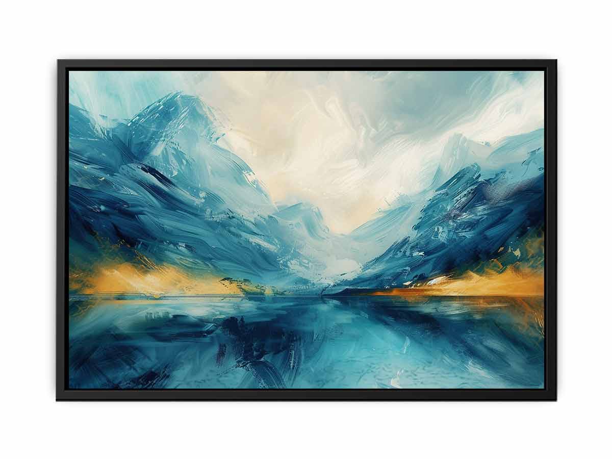 Cool Lake Canvas Painting Art Print-4