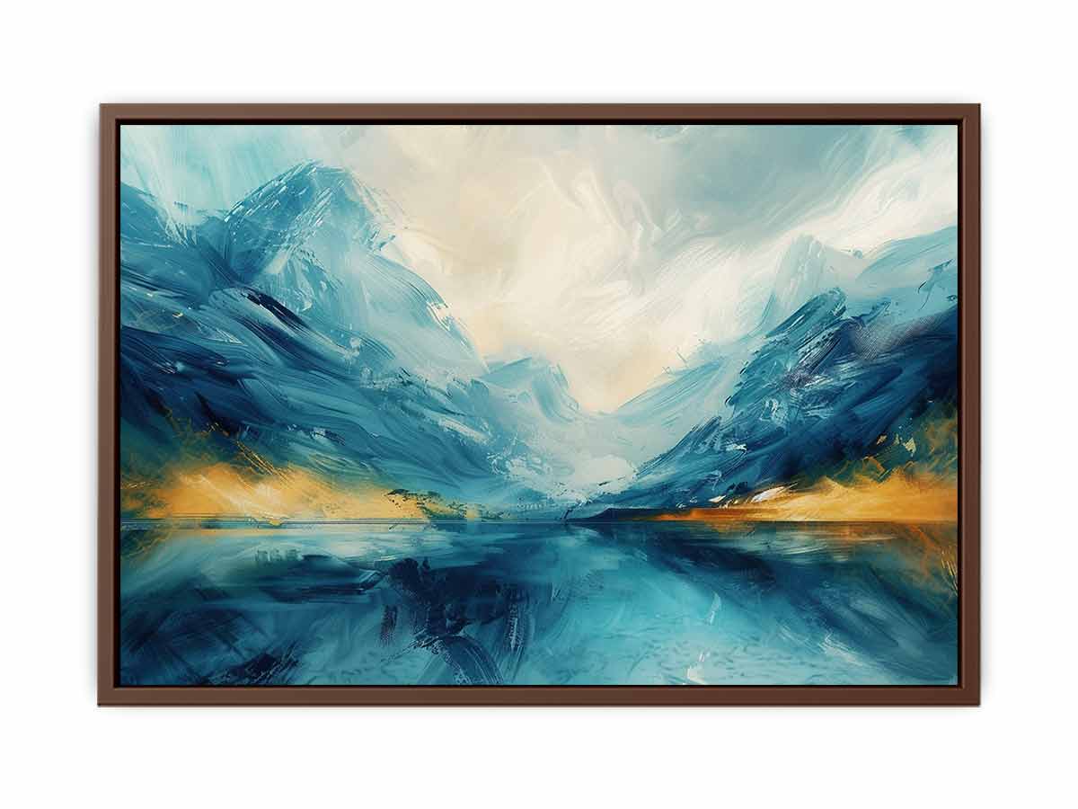 Cool Lake Canvas Painting Art Print-6