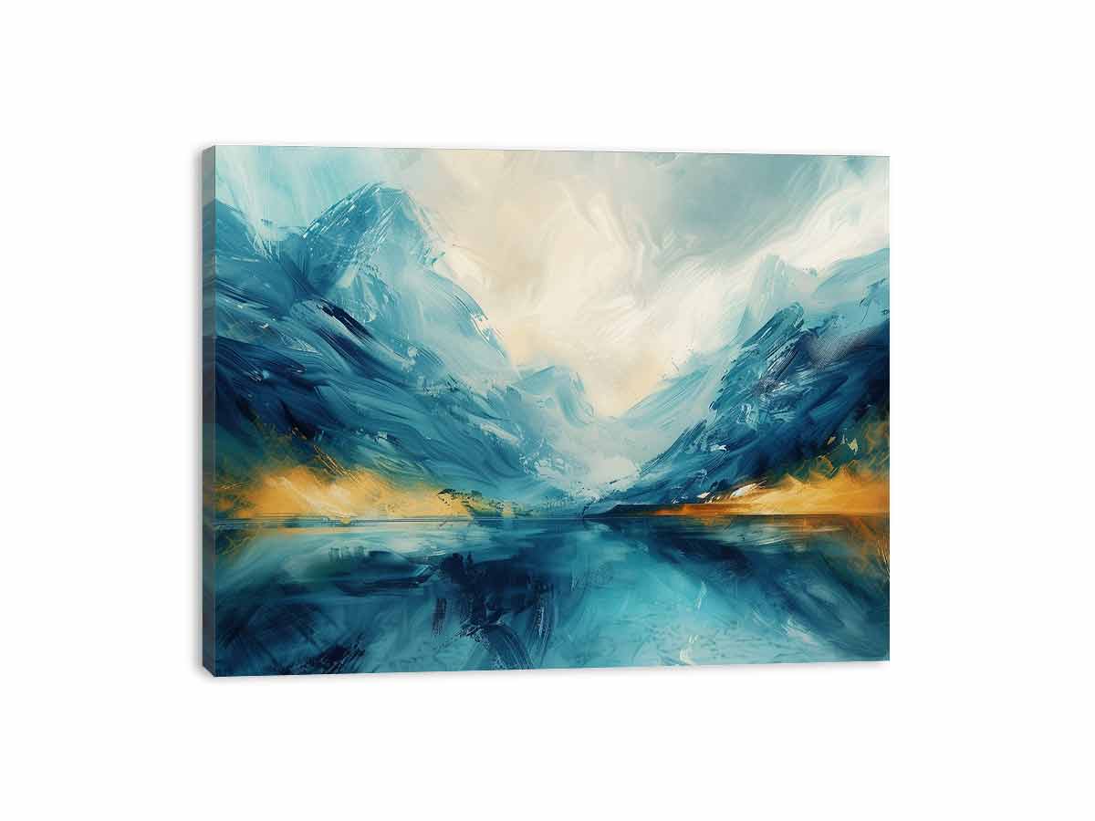 Cool Lake Canvas Painting Art Print-3