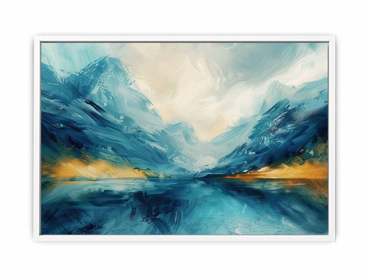 Cool Lake Canvas Painting Art Print-5