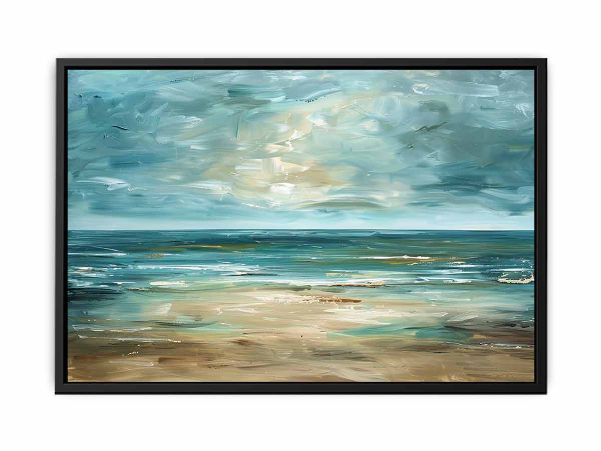 Coastal Canvas Painting Art Print-4