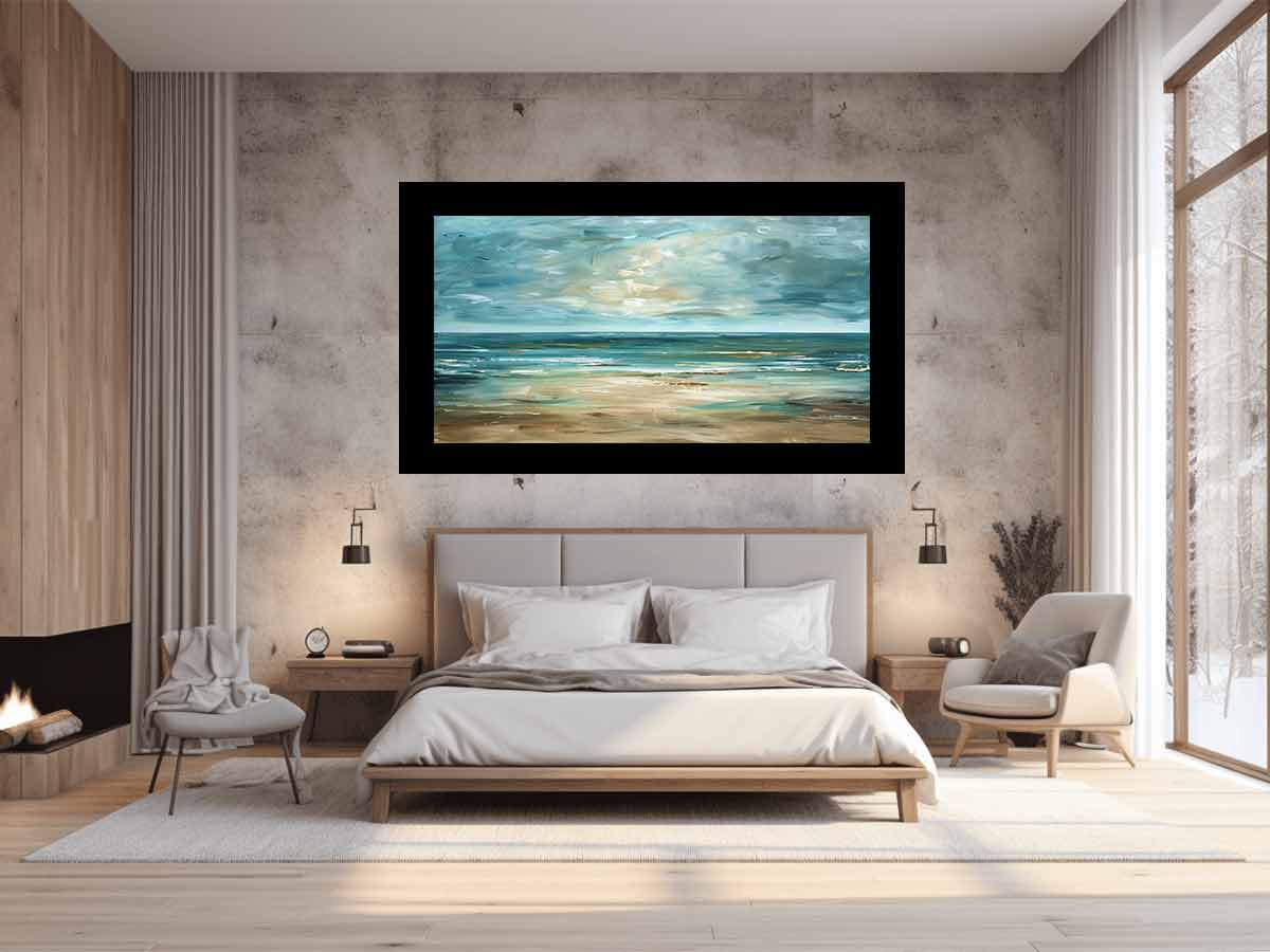 Coastal Canvas Painting Art Print-1