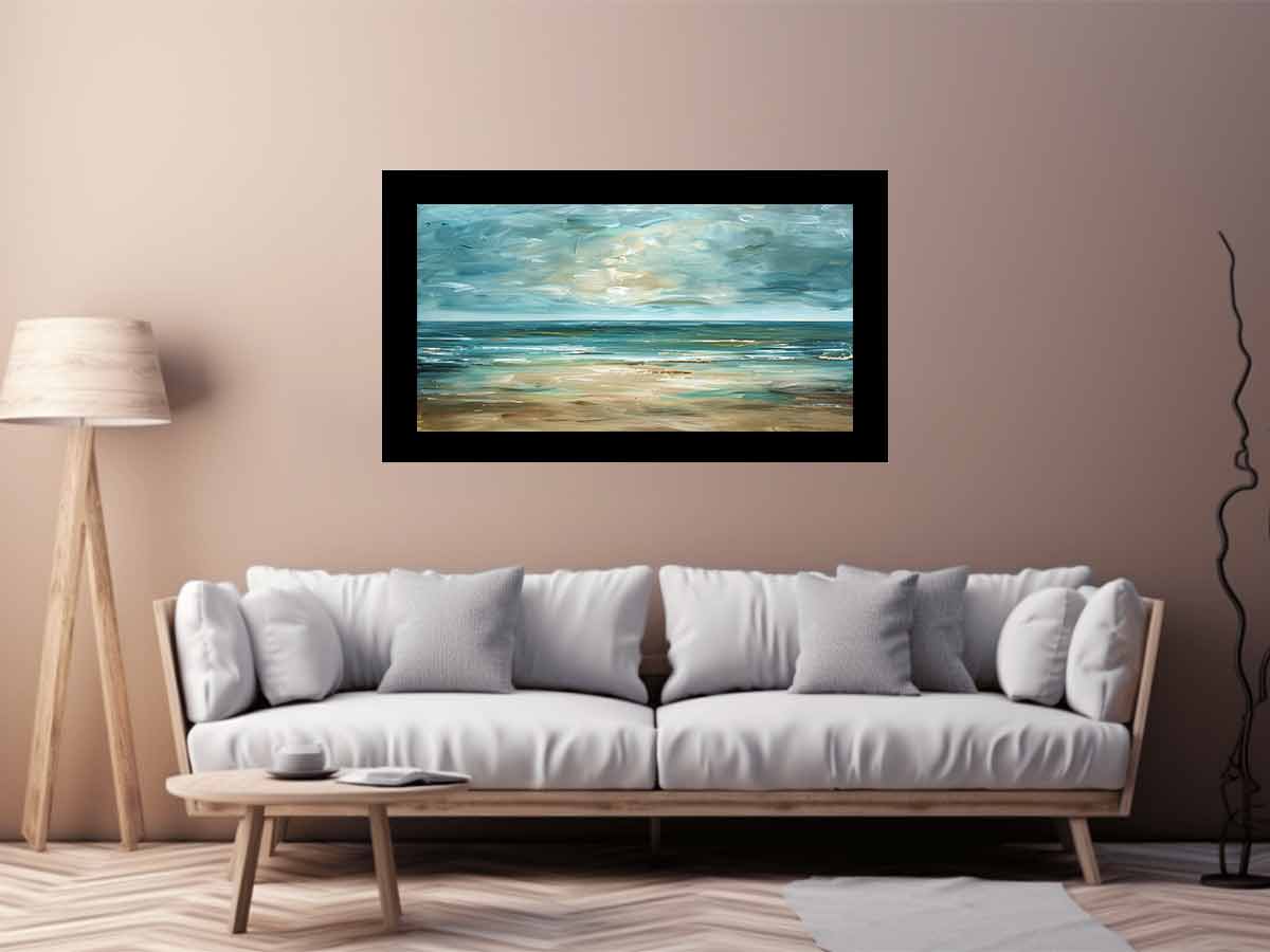 Coastal Canvas Painting Art Print-2