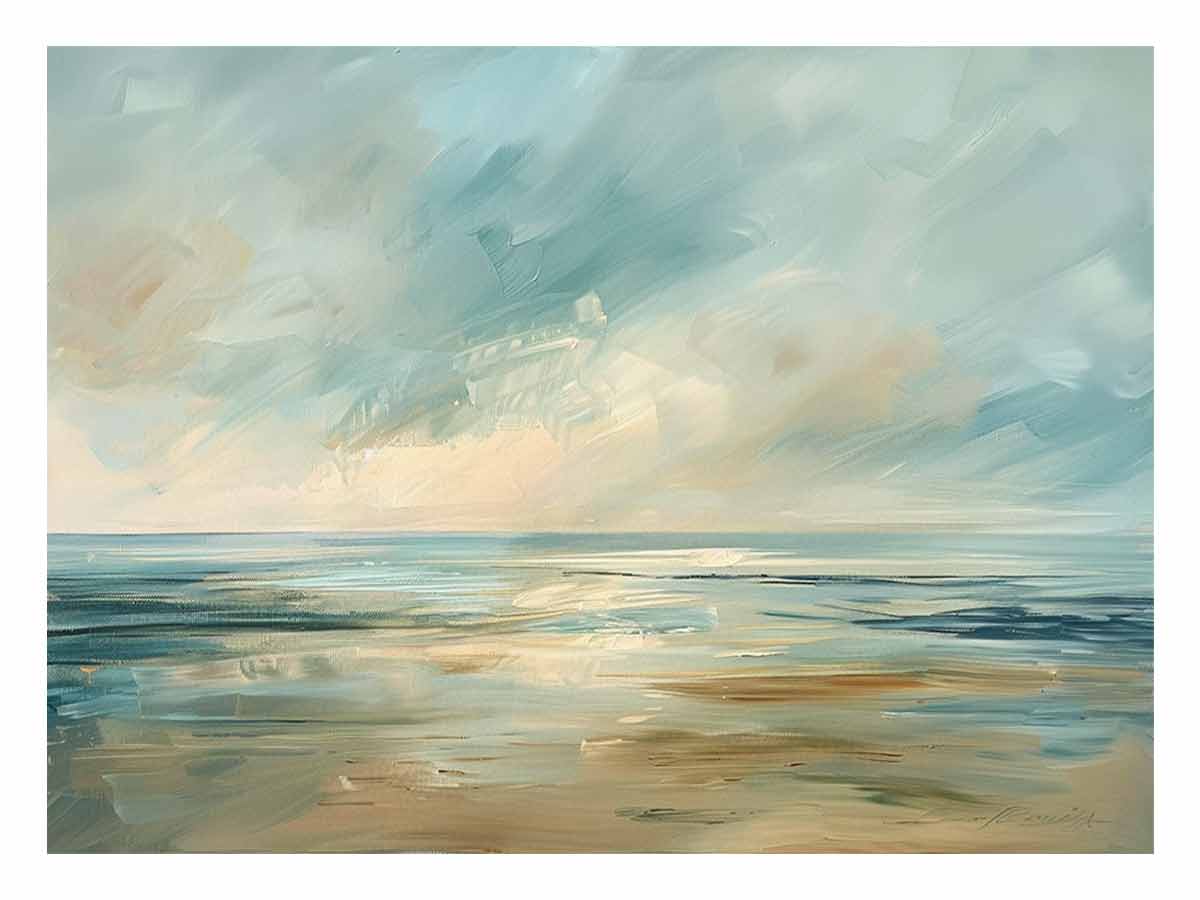Oceean  Canvas Painting Art Print-0