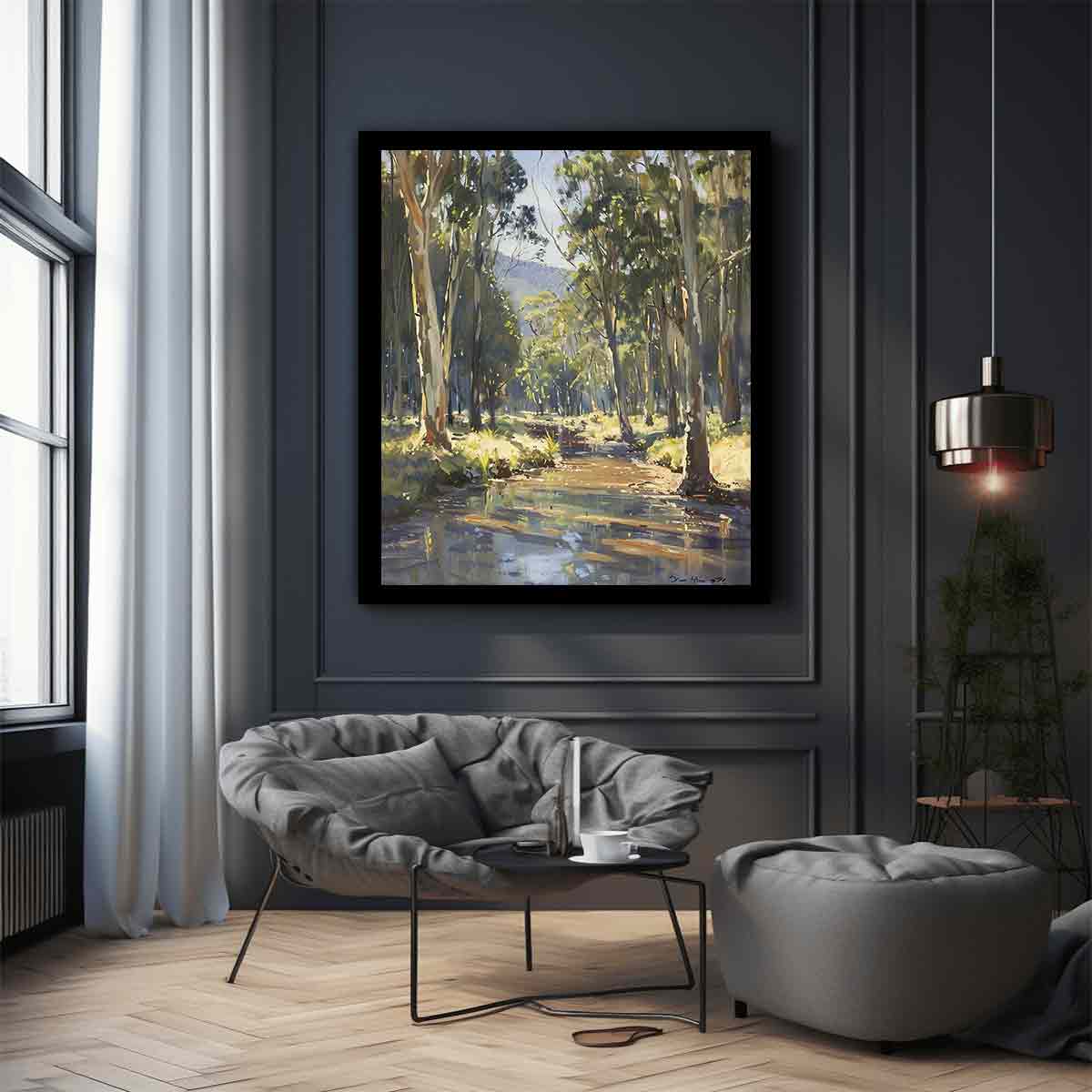 Beautiful Creek Canvas Art Print-2