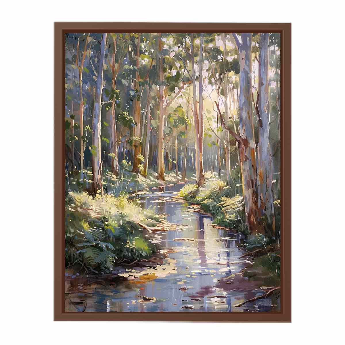 Beautiful Creek  Canvas Painting Art Print-6