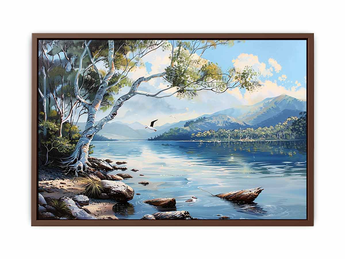 Lake  Canvas Painting Art Print-6