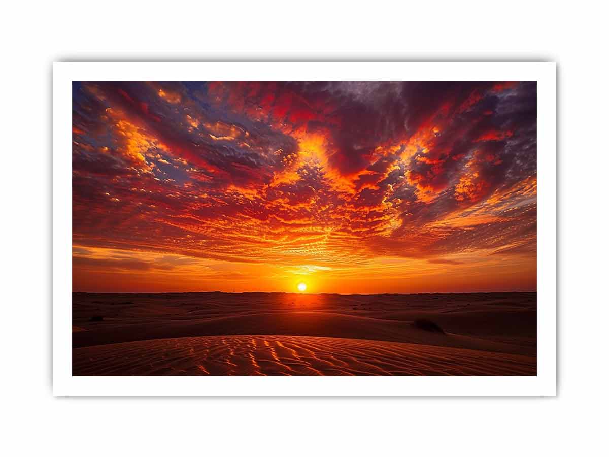 Sunrise  Canvas Painting Art Print-8